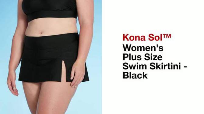 Women's Swim Skirtini - Kona Sol™ Black, 2 of 7, play video
