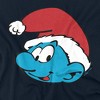 Boys' Smurfs Classic Santa Christmas Hat T-Shirt - 2 of 4