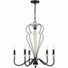 Craftmade Lighting Anna 5 - Light Chandelier in  Cottage White/Espresso - 3 of 4