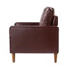 Set of 2 Christine Vintage Genuine Leather Armchair | HULALA HOME - 3 of 4
