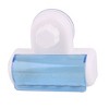 PiccoCasa Household Bathroom Mounted Suction Cup Five Racks Plastic Toothbrush Holder 4.7" x 2" x 4.3" Blue White 1 Pc - 4 of 4