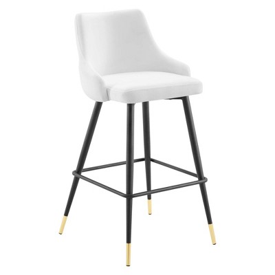 Modway Adorn Performance Velvet Bar Stool - Performance Velvet Polyester Upholstery , plywood+frame+foam,12mmT plywood +50mmT foam w denisty 40kg/cm