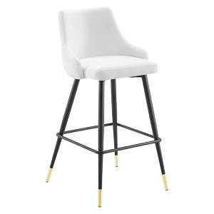 Modway Adorn Performance Velvet Bar Stool - Performance Velvet Polyester Upholstery , plywood+frame+foam,12mmT plywood +50mmT foam w denisty 40kg/cm - 1 of 4