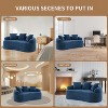 TIRAMISUBEST Double-Seat Compression Sofa-Chenille Fabric with Full Sponge Cushions & 2 Pillows for Living Room, Apartment, or Office - 3 of 4