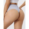 Allegra K Women's High Waist Tummy Control Stretch T-back Breathable Comfortable Thongs - 2 of 4