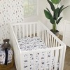 Carter's Woodland Friends White and Multi Colored Bear, Fox, Squirrel, Tree, and Camper Fitted Crib Sheet - 4 of 4
