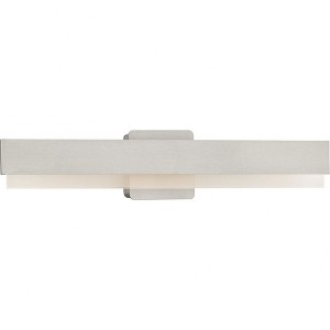 Progress Lighting Semblance 1-Light LED Linear Vanity Light, Brushed Nickel, Acrylic Shade - 1 of 1