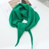 Anna-Kaci Women's Soft Knit Triangle Scarf Wrap Solid Decorative Shawl 43×12.5 Inches - 2 of 2