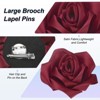 Unique Bargains Handmade Big Rose Flower Brooches and Pins for Women 4.3 Inch 1 Pc - 2 of 4