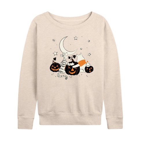 Women's - Winnie the Pooh - Tigger Halloween Celestial Moon and Pumpkins Lightweight French Terry Slouchy - image 1 of 4