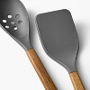 10pc Wood/Nylon Kitchen Utensil Set Gray - Figmint™: Silicone Cooking Utensils, Adult Kitchen Tool Collection - 3 of 4