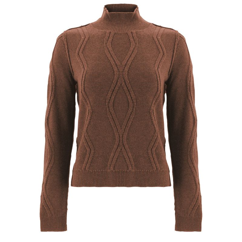 Aventura Clothing Women's Mallory Long Sleeve Mock Turtleneck Pullover Sweater, 5 of 6