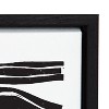 Kate and Laurel Sylvie Abstract Waves Framed Canvas by Statement Goods, 23x33, Black - 3 of 4