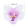 Unique Bargains DIY Craft Hair Decor Silk Handmade Phalaenopsis Artificial Flowers Purple 20 Pcs - 2 of 4