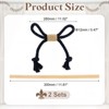 Unique Bargains Cotton Hand-Woven Decorative Tassel Curtain Tiebacks with Wood Club - 2 of 4
