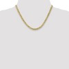 Black Bow Jewelry Men's 5.75mm 10k Yellow Gold Flat Beveled Curb Chain Necklace - 2 of 4