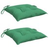 vidaXL Chair Cushion Non Slip Outdoor Patio Seat Cushion Pad Oxford Fabric - Green 15.7" x 15.7" x 2.8" 2-Pack - 3 of 4