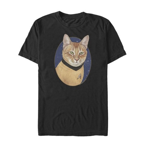 Men's Star Trek Captain Kirk Cat T-Shirt - image 1 of 4