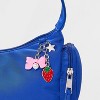 Girls' Quilted Cargo with Pockets Shoulder Bag - art class™ Blue - 4 of 4