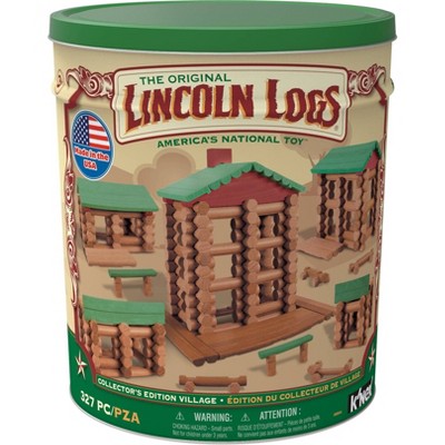 lincoln logs 100th anniversary tin building set