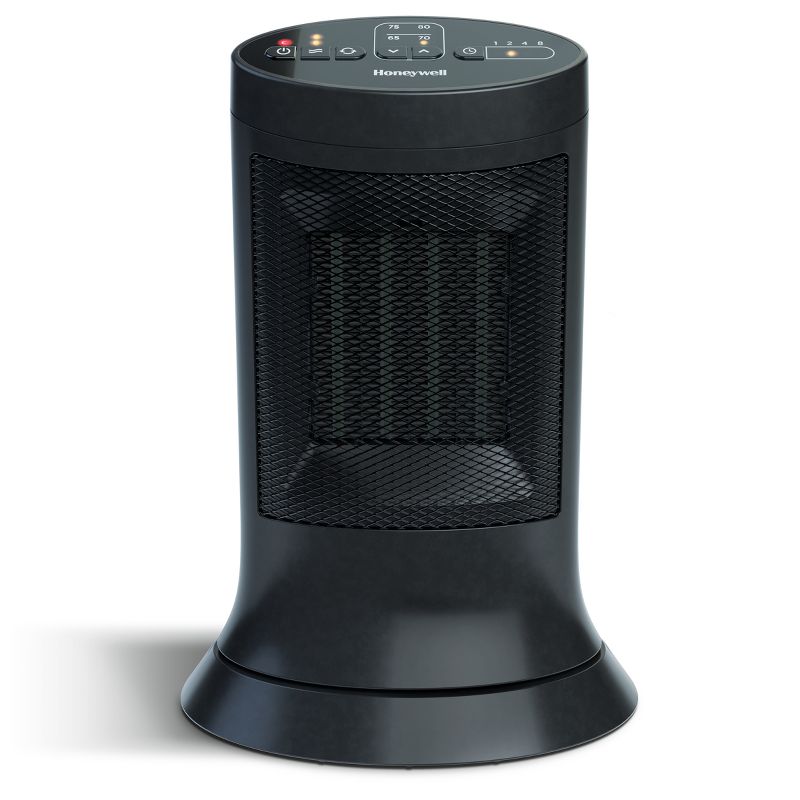 Honeywell Digital Ceramic Compact Tower Heater Black, 1 of 9