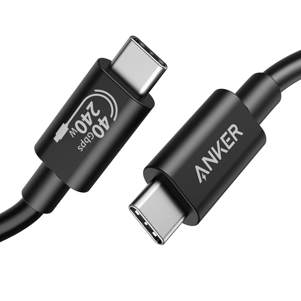 Anker USB C Cable(3.3FT, 240W), USB 4 Data Cable