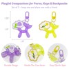 Wrapables Cute Balloon Dog Keychain, Bag Charm Accessory for Purse Handbag Backpack (Set of 2) - 4 of 4