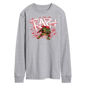 Men's - Teenage Mutant Ninja Turtles Mutant Mayhem - Sketch Raph Long Sleeve Graphic T-Shirt - 1 of 3