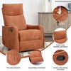 ChicFurnit Living Room Chair Arm Chair Accent Chair Rocker Swivel Recliner with Massage and Heat Chair for Living Room, Orange / Blue / Beige / Brown - 2 of 4
