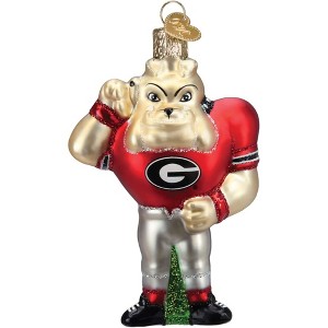 Old World Christmas Glass Blown Christmas Ornament, Georgia Hairy Dawg Mascot (With OWC Gift Box) - 1 of 4