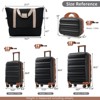MOEPISY Hardshell ABS Luggage Set - Lightweight & Durable Suitcases with Dual Spinner Wheels, Carry-On & Check-In Sizes for Travel & Business Black - 4 of 4