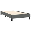 Bed Frame Dark Gray Polyester, Plywood, Engineered Wood Twin XL - 4 of 4