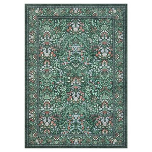 Modern Farmhouse Floral Print Area Rug for Living Room Bedroom, Modern Washable Non Slip Large Dining Room Carpet for Nursery Office Guest Room - 1 of 4