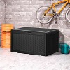MaseiKar 100 Gallon Waterproof Deck Box, Lockable Resin Storage Box for Patio Furniture Cushions Garden Tools and Outdoor Delivery Storage - 2 of 4
