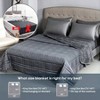 King Size 20lbs Weighted Blanket, 88''x104'', Reversible with Warm Plush Cool Tencel, Carry Bag Included - 4 of 4