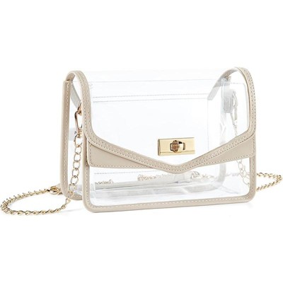 Generic Clear Bag for Stadium Events Clear Crossbody Purse Stadium Approved Women Transparent Shoulder Bag for Concerts