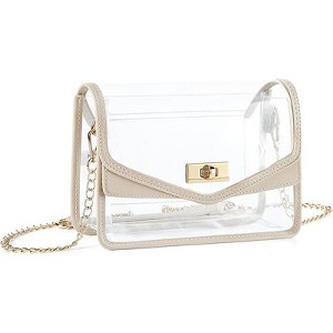Generic Clear Bag for Stadium Events Clear Crossbody Purse Stadium Approved Women Transparent Shoulder Bag for Concerts - 1 of 4