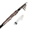 Leisure Sports Fishing Combo With 78-in Telescopic Rod, Size 20 Spinning Reel, Monofilament Line, and Carrying Bag - Black/Silver - 2 of 4