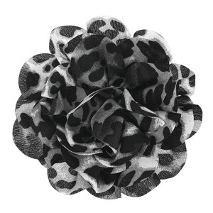 Unique Bargains Alloy Satin Fabric Big Rose Flower Dainty Brooches and Pins 1 Pc - 1 of 4