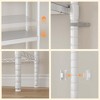 Double Row Over Washer and Dryer Storage Shelves, 5-Tier Laundry Room Organization and Storage Shelves, with Adjustable Height - 4 of 4