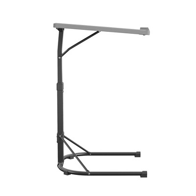 Gray Adjustable Height Folding Activity Table with Steel Frame