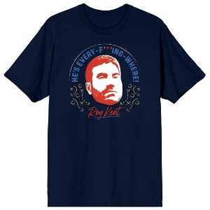 Ted Lasso Roy Kent Head “He’s Every-F***ing-Where” Men’s Navy Blue Graphic Tee-XXL - 1 of 2