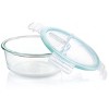 Gibson 6 Piece Glass Storage Containers with Leak Proof Lids - 4 of 4