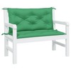 vidaXL Garden Bench Cushion Set of 2 Green Oxford fabric (100% polyester) - 3 of 4