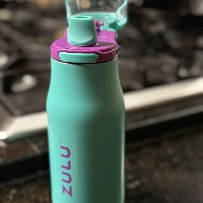 Zulu 14 Ounce Chase Blue & Green Stainless Steel Water Bottle - Each