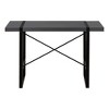 Vynxaria Modern 48" Grey Computer Desk with Black Metal Frame Sleek Home Office Workspace for Laptops - 3 of 4