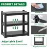 Kumasinova 31.5"H 3 Tier Metal Storage Shelves,20-30 Gallon Fish Tank Stand,Adjustable Storage Rack for Home Office - 4 of 4