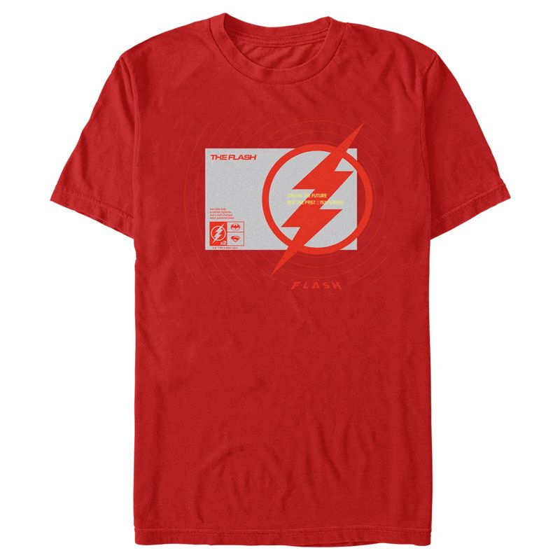 Men's The Flash Saving the Future and the Past Lighting Bolt T-Shirt, 1 of 6