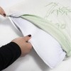 Queen Bamboo Pillow Shredded Memory Foam for Sleeping - Ultra Soft, Cool & Breathable Cover with Zipper Closure - 4 of 4