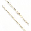 Italian Plated Paperclip Chain Necklace, Made in Italy does not irritate your skin. Necklace, 1/8 inch wide (2.5mm). - 2 of 4